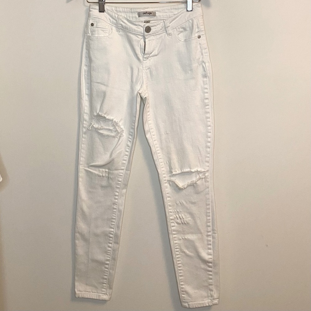Refuge White Skinny Jeans